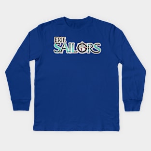 Erie Sailors Baseball Kids Long Sleeve T-Shirt